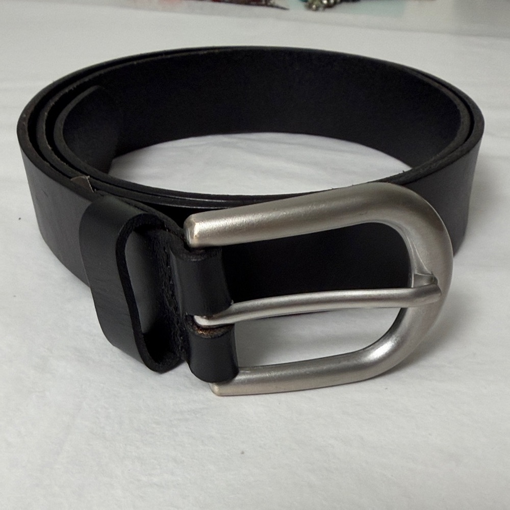 NWOT Patricia Nash Womens Black Leather Belt size medium